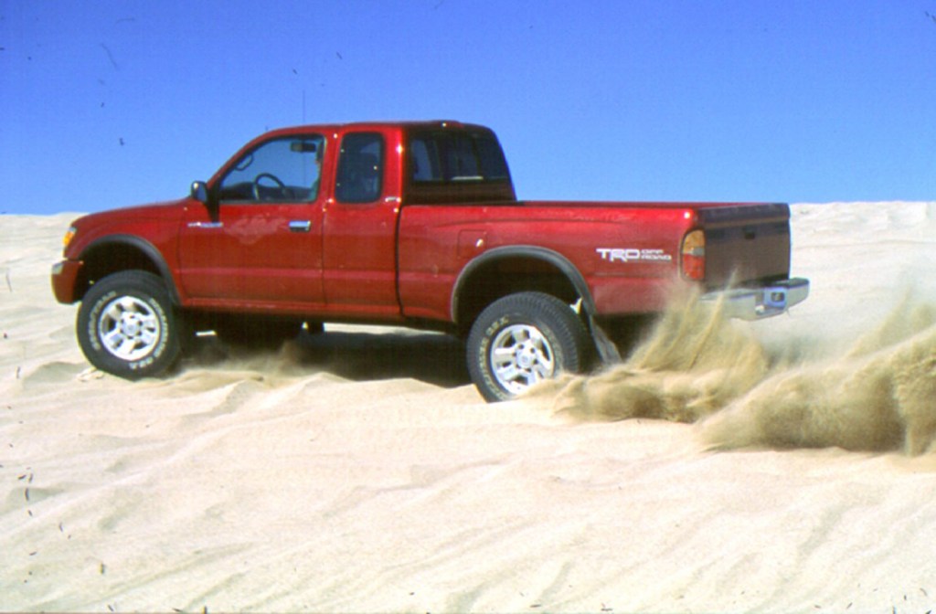 Toyota Tacoma Pre-Runner in the sand