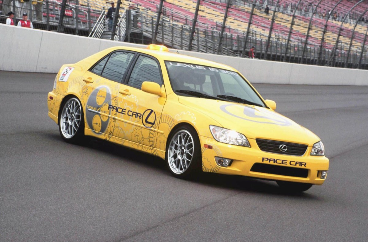 2003 Lexus IS300 pace car on track