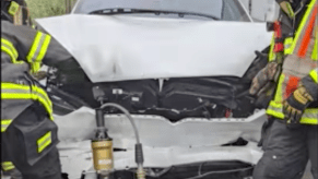 2 crash Tesla Model X