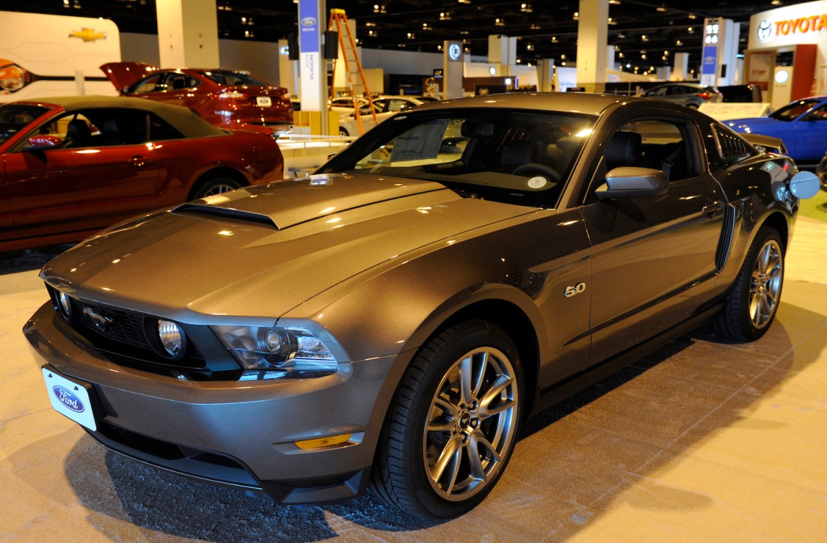 2012 ford mustang gt at a show