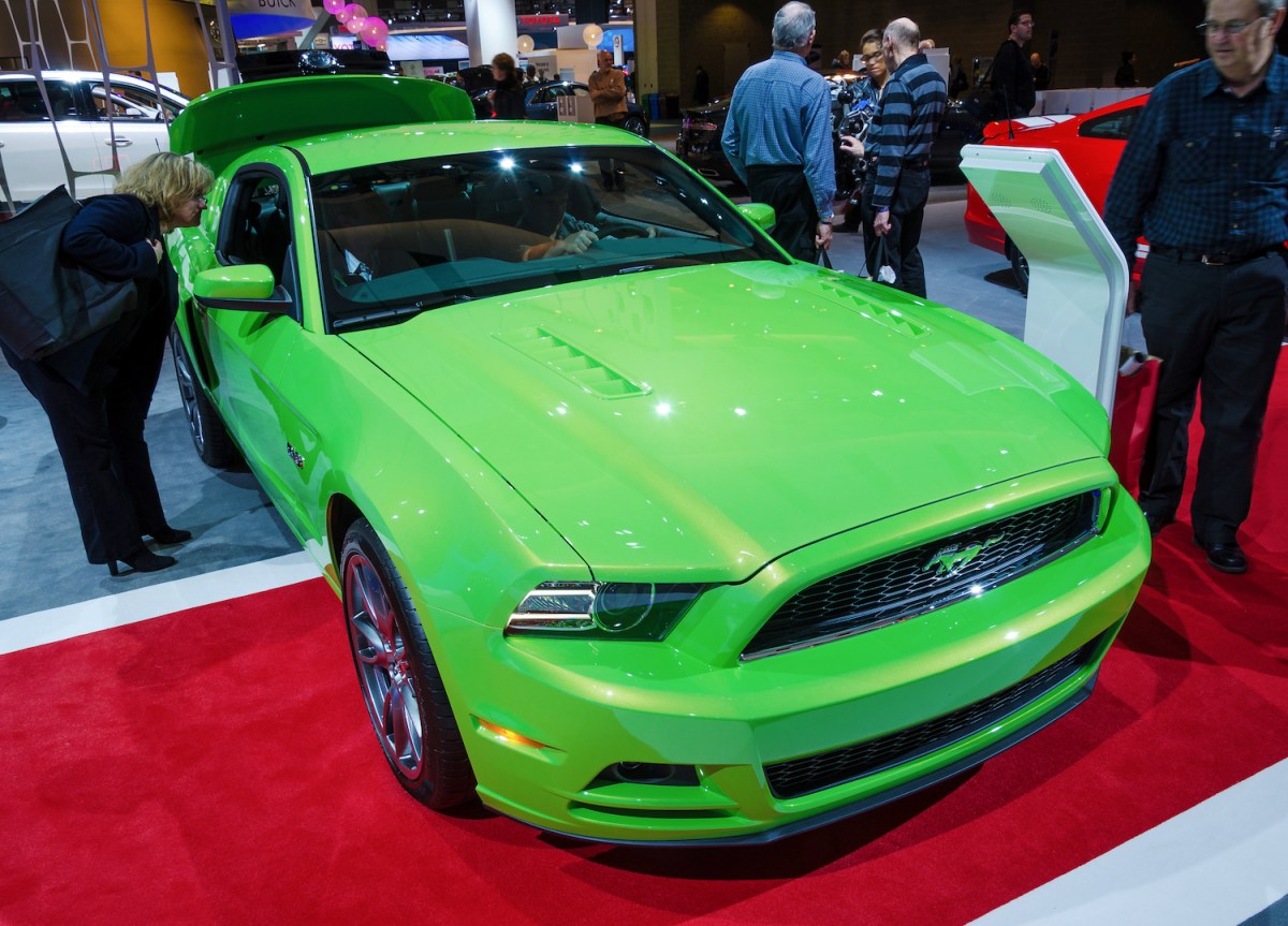 2013 ford mustang gt at a show