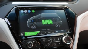 The battery information screen in a 2017 Chevy Bolt EV