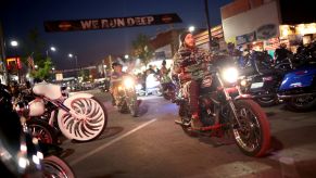 2021 Sturgis Motorcycle Rally attendees and their motorcycles