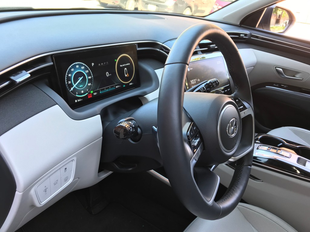 2022 Hyundai Tucson Hybrid interior detail shot