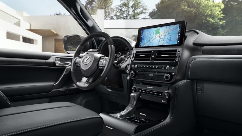 The new Lexus GX interior showing the newly designed infotainment screen