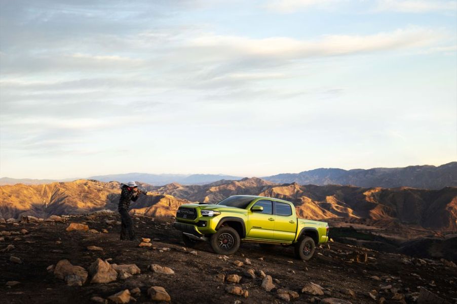 2022 Toyota Tacoma TRD Pro in Electric Lime