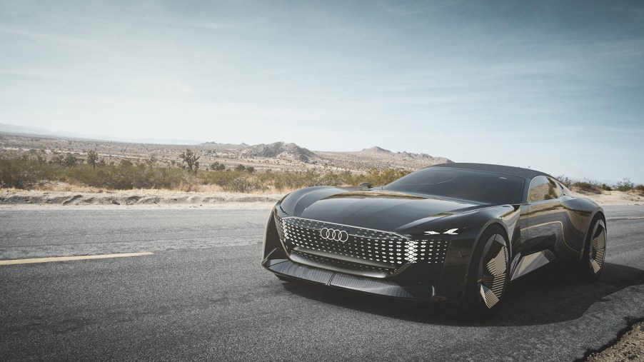 The Audi skysphere concept car in motion