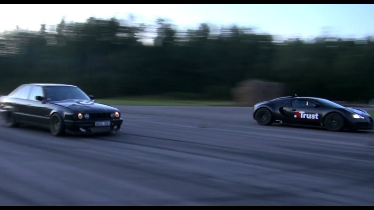 BMW vs Bugatti Drag Race