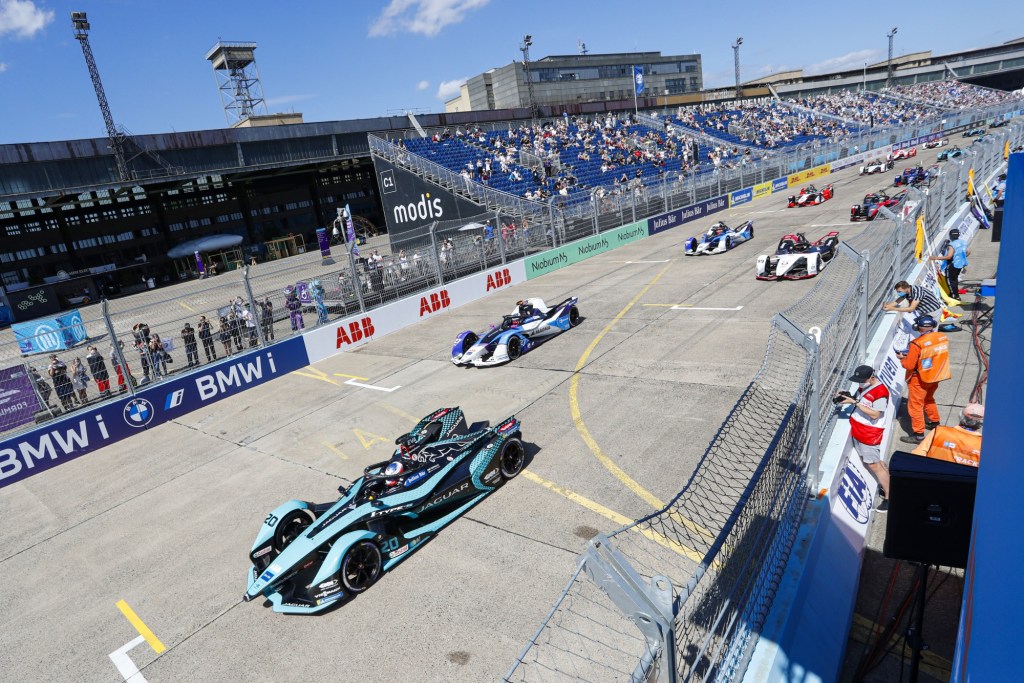 BMW competes in Formula E at the 2021 Berlin E-Prix