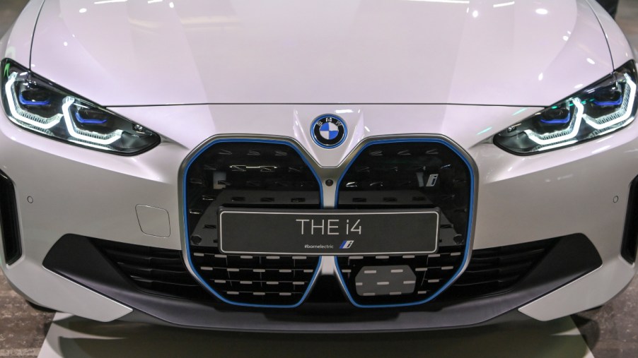BMW's electric sedan i4 will be presented at the Greentech Festival at Kraftwerk Berlin.