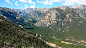 Beartooth Highway through the Beartooth Mountains of Montana is a scenic yet dangerous motorcycle ride