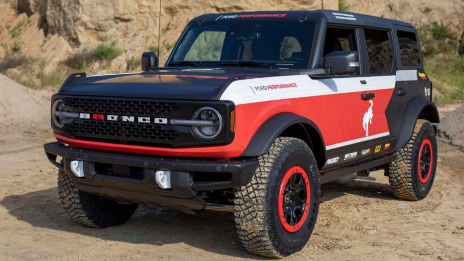 The 2021 Ford Bronco in the Rebelle Rally