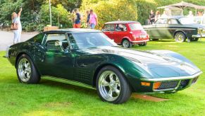 A Chevrolet Corvette Stingray model on display at the 2019 Concours d'Elegance