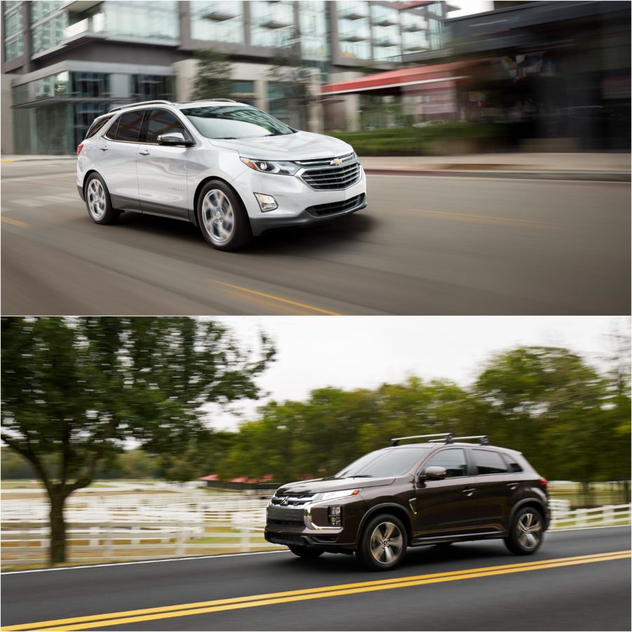 2022 Chevy Equinox and 2022 Mitsubishi Outlander