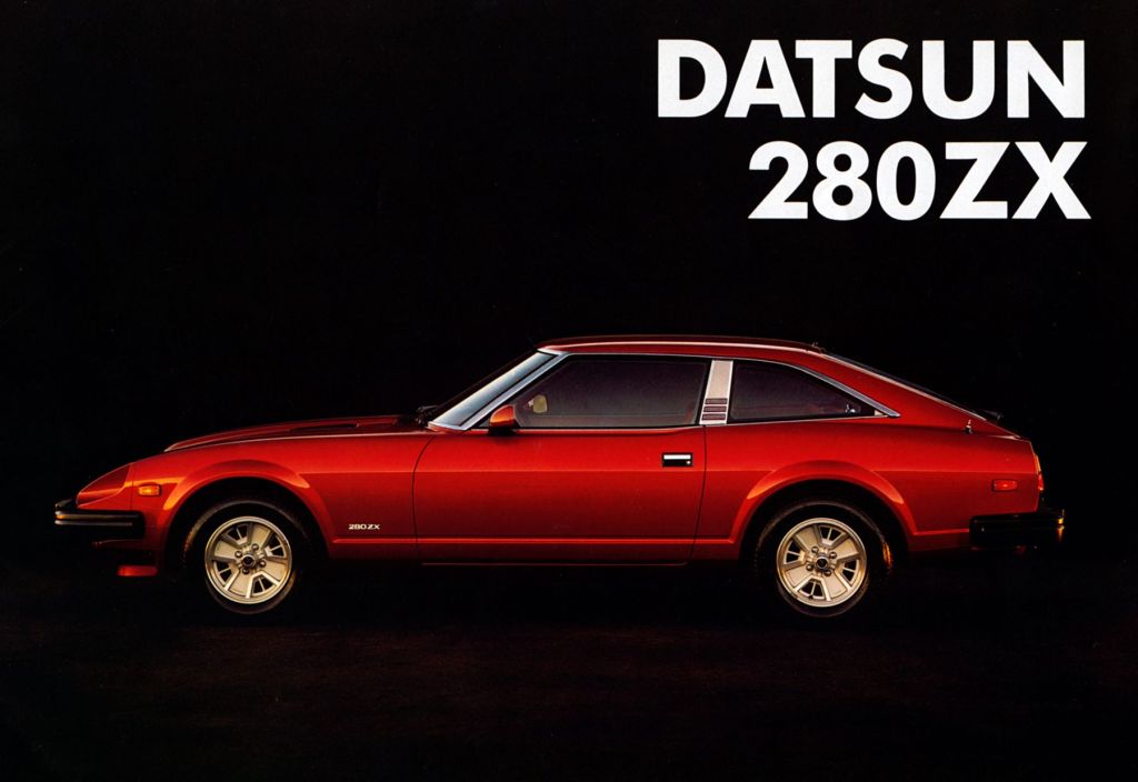 A 1981 Datsun 280ZX profile from a sales brochure