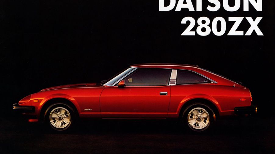 A 1981 Datsun 280ZX profile from a sales brochure