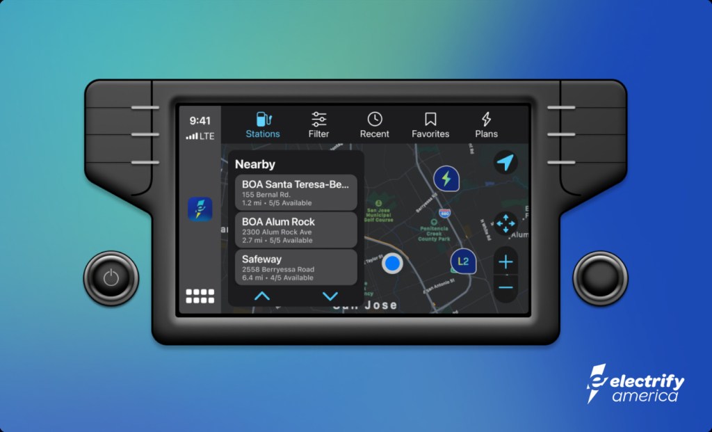 Electrify America For Apple CarPlay Android Auto