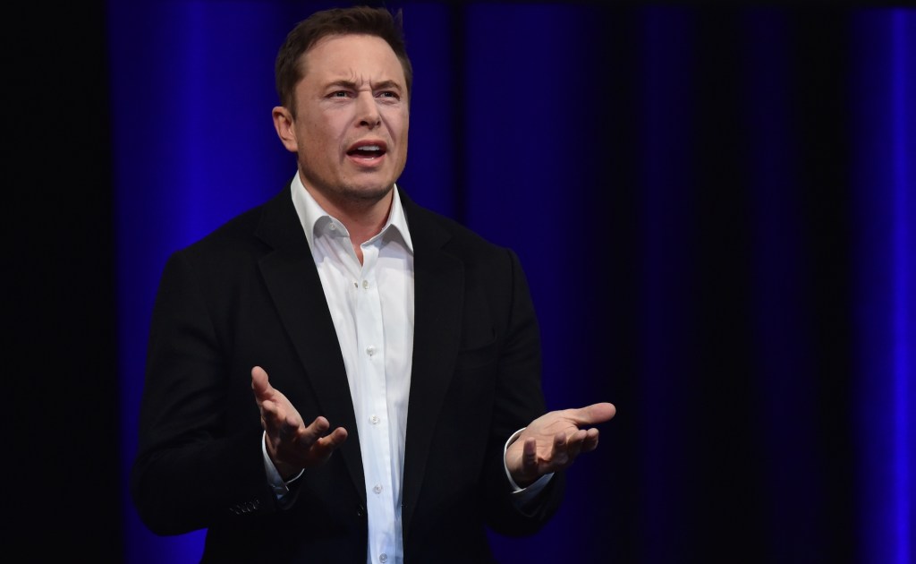 Elon Musk speaks at the 68th International Astronautical Congress in Adelaide, Australia, in September 2017