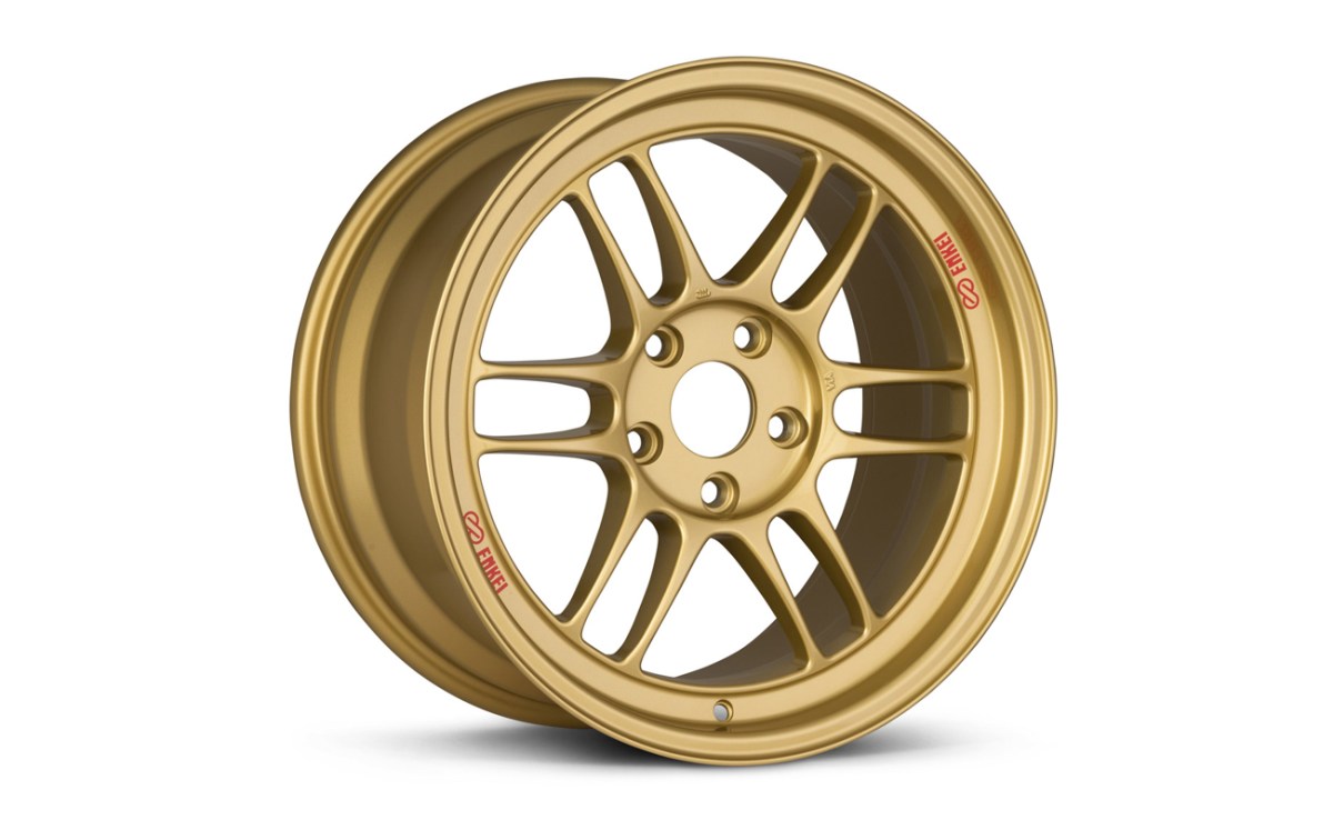 Enkei RPF1 in bronze with a red Enkei logo on the inner most lip. A favorite among JDM wheels.