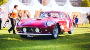 A Ferrari 250GT model at the London Concours event hosted by the Honourable Artillery