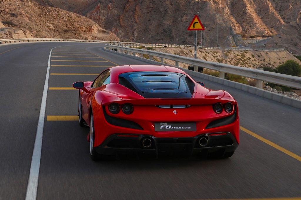 Ferrari F8 Tributo rear shot