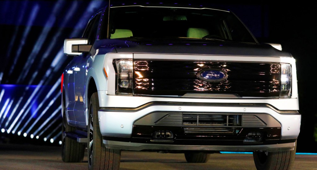 The Ford F-150 Lightning.