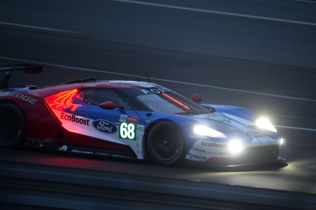 French driver Sebastien Bourdais steers his Ford GT during first qualifying practice session at Le Mans 2019