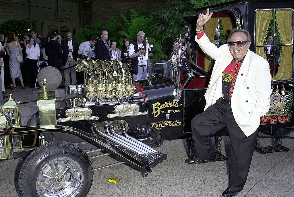 George Barris with the Munsters Koach