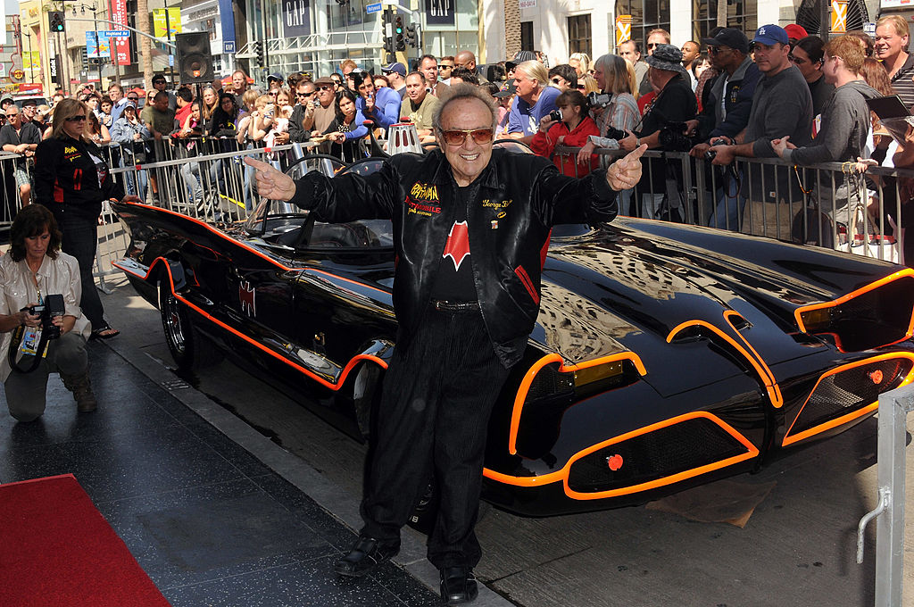 Barris with the Batmobile