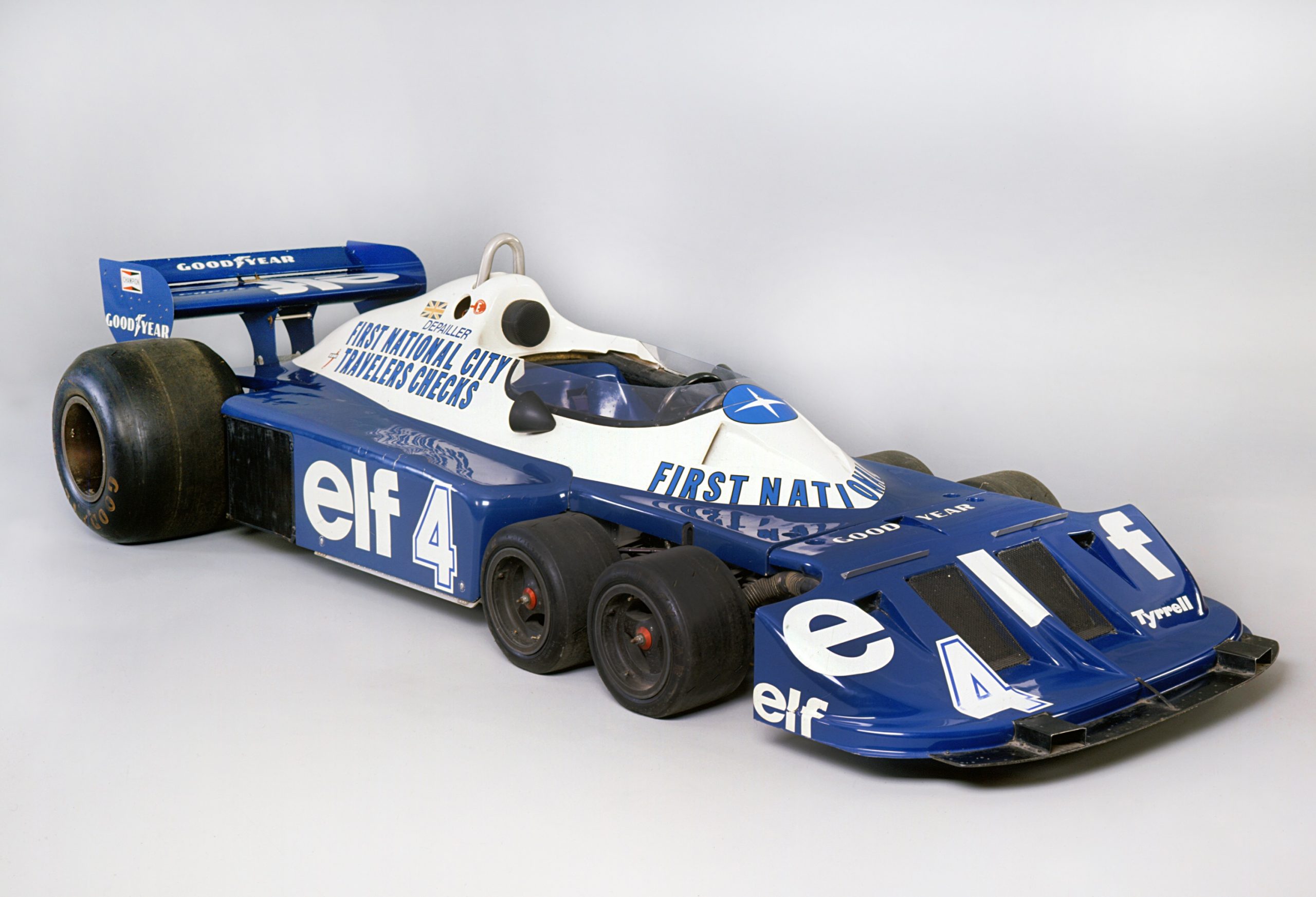 The Tyrrell P34 Formula 1 car in a photobooth