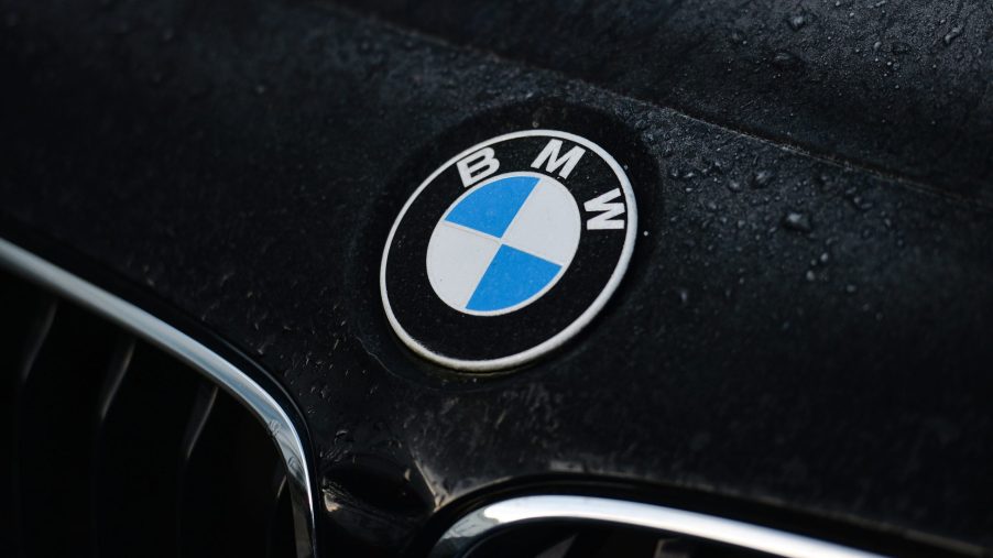 BMW badge on one of the many cars caught up in the BMW Recall