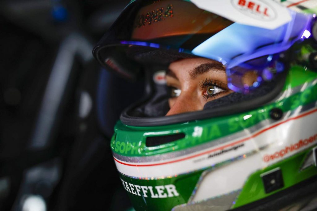 HOCKENHEIM, GERMANY - APRIL 07: (BILD ZEITUNG OUT) 99 Sophia Floersch (D), Audi R8 GT3 LMS, Abt Sportsline during the DTM Qualifying & Race at Hockenheimring on April 07, 2021 in Hockenheim, Germany. (Photo by TF-Images/Getty Images) Sophia Floersch crash at the 2021 24 hours of Le Mans