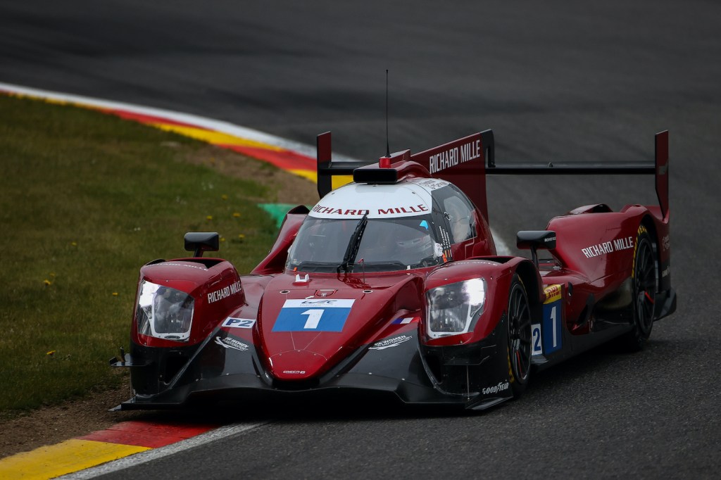 Who is Sophia Floersch? SPA, BELGIUM - 29 APRIL: The #01 Richard Mille Racing Team Oreca 07 - Gibson of Tatiana Calderon, Sophia Floersch, and Beitske Visser in action during practice for the opening round of the World Endurance Championship on April 29, 2021 at Spa-Francorchamps, Belgium. (Photo by James Moy Photography/Getty Images)