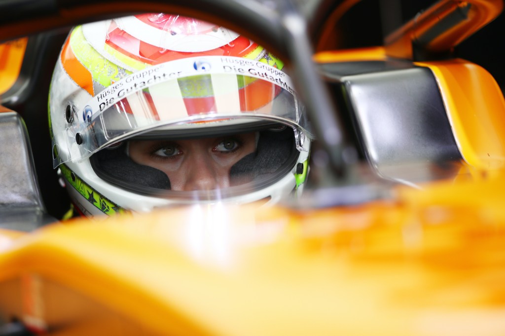 Who is Sophia Floersch? SPIELBERG, AUSTRIA - JULY 03: Sophia Floersch of Germany and Campos Racing prepares for practice for the Formula 3 Championship at Red Bull Ring on July 03, 2020 in Spielberg, Austria. (Photo by Joe Portlock - Formula 1/Formula 1 via Getty Images)