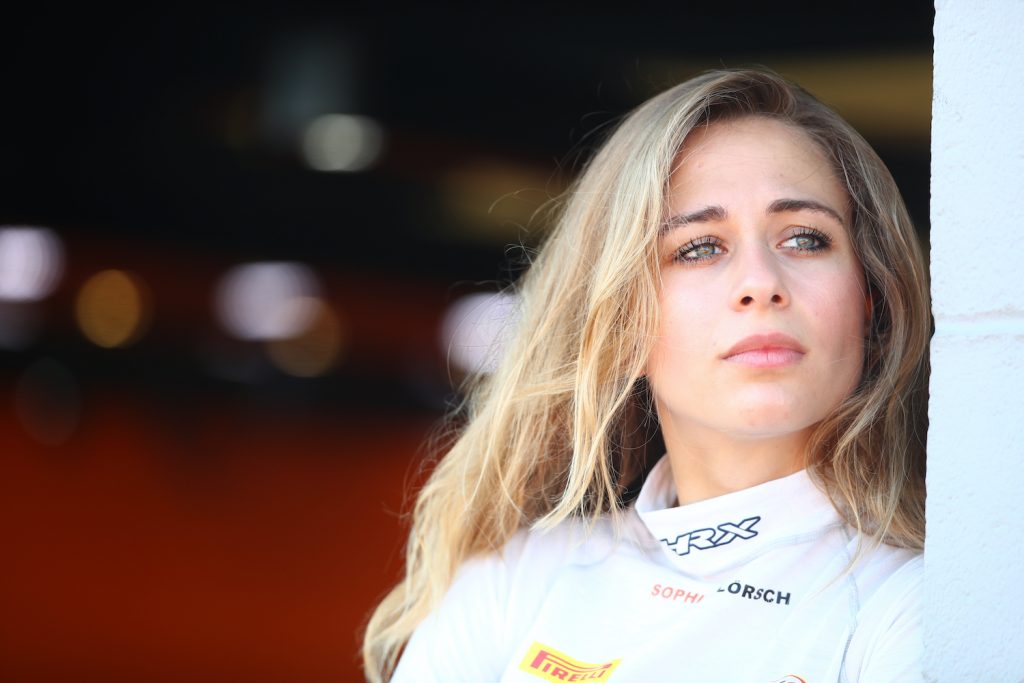 NORTHAMPTON, ENGLAND - JULY 31: Sophia Floersch of Germany and Campos Racing prepares for practice for the Formula 3 Championship at Silverstone on July 31, 2020 in Northampton, England. (Photo by Joe Portlock - Formula 1/Formula 1 via Getty Images) Sophia Floersch crash at the 2021 24 hours of Le Mans