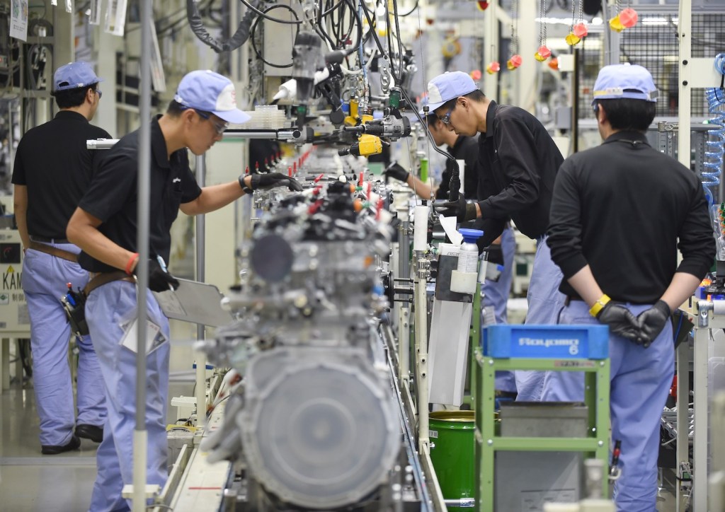 Employees of Toyota Motor's subsidiary Toyota Motor Kyushu assemble the new 2-litre gasoline turbo engine '8AR-FTS' at the Kanda Plant in Kanda, Fukuoka Prefecture, on August 7, 2014. Toyota said on August 5 its net profit in the three months through June came in at a record USD 5.7 billion, with the rise largely thanks to cost-cutting and a weak yen.  AFP PHOTO / Toru YAMANAKA        (Photo credit should read TORU YAMANAKA/AFP via Getty Images). Learn to decode your toyota engine name with our Toyota engine family chart and engine feature table.