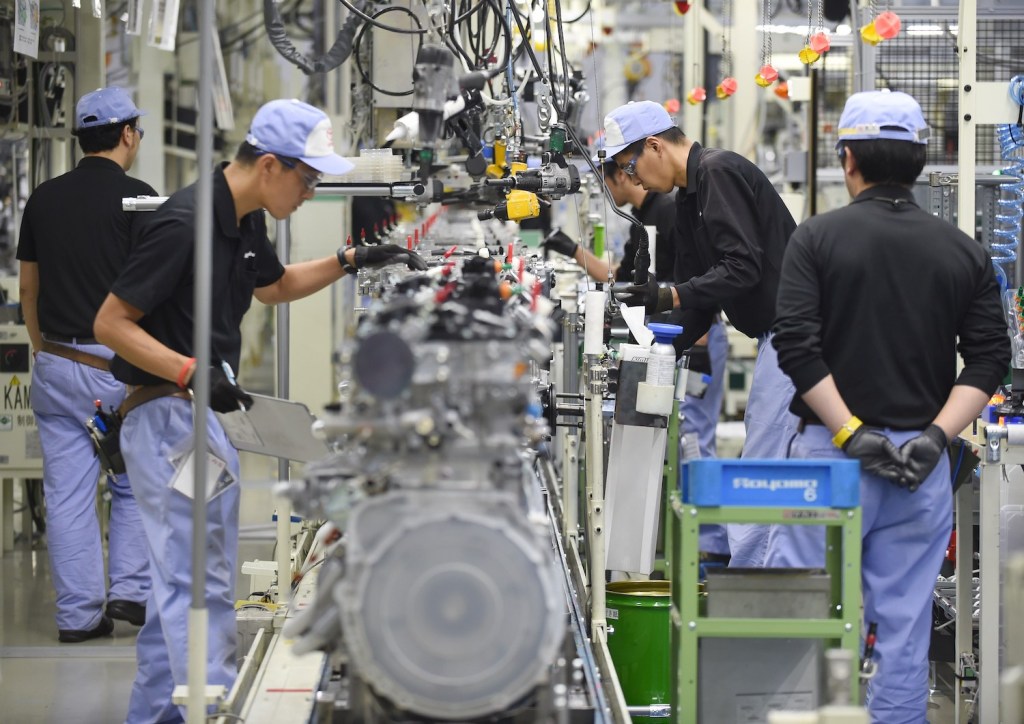 Employees of Toyota Motor's subsidiary Toyota Motor Kyushu assemble the new 2-litre gasoline turbo engine '8AR-FTS' at the Kanda Plant in Kanda, Fukuoka Prefecture, on August 7, 2014. Toyota said on August 5 its net profit in the three months through June came in at a record USD 5.7 billion, with the rise largely thanks to cost-cutting and a weak yen. AFP PHOTO / Toru YAMANAKA (Photo credit should read TORU YAMANAKA/AFP via Getty Images). Learn to decode your toyota engine name with our Toyota engine family chart and engine feature table.