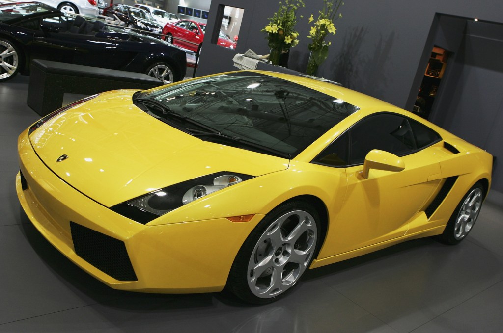 A 2006 Lamborghini Gallardo supercar