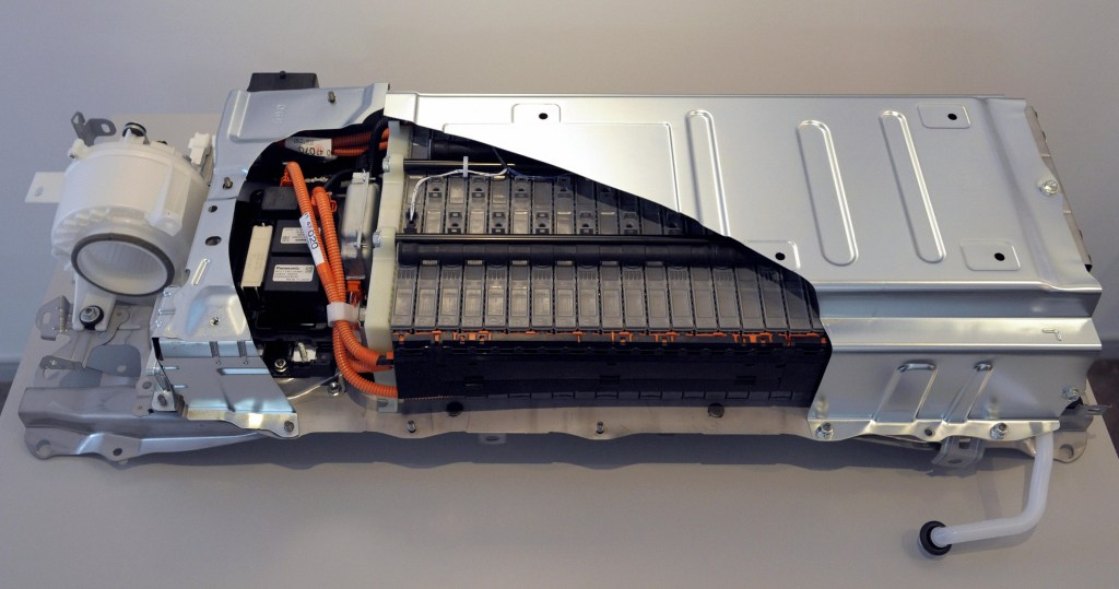 The battery pack of an early Toyota Prius hybrid