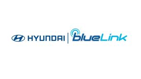 The Hyundai and Blue Link logos