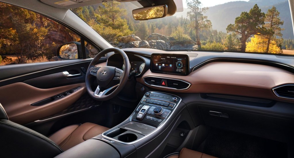 The Hyundai Santa Fe Hybrid.