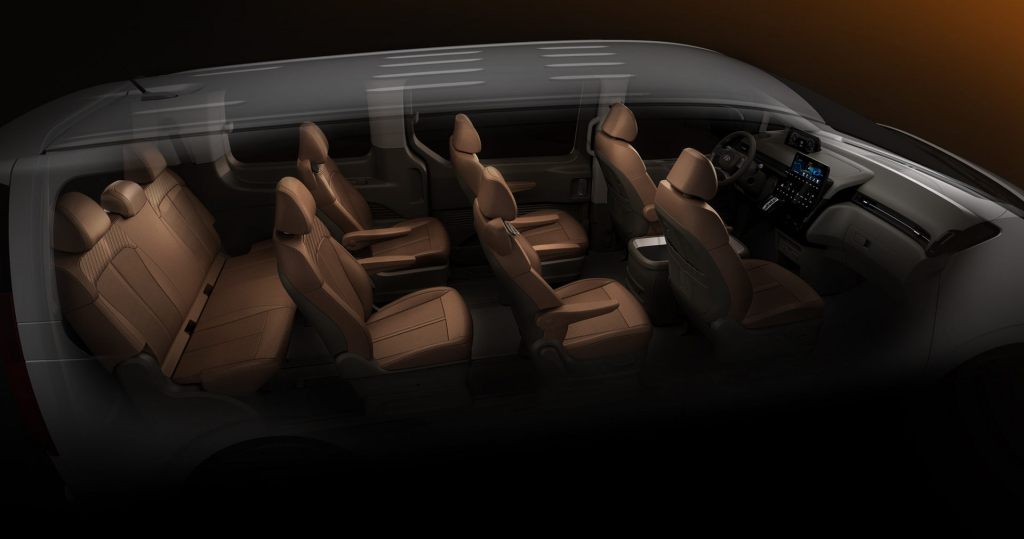 2022 Hyundai Staria minivan interior