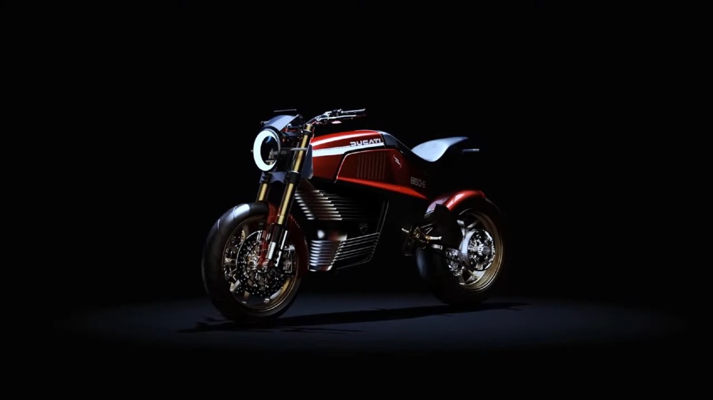 The red Italdesign Ducati 860-E Concept