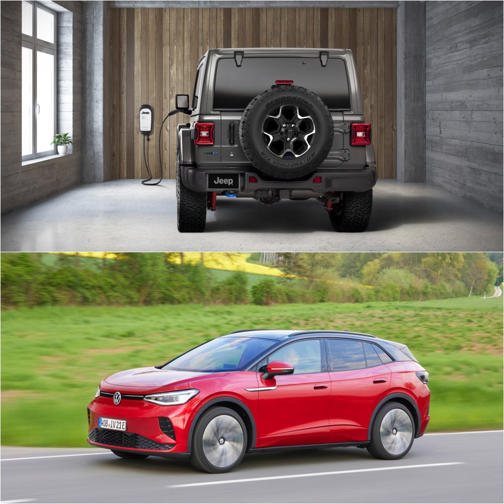 Jeep Wrangler 4xE and Volkswagen ID .4