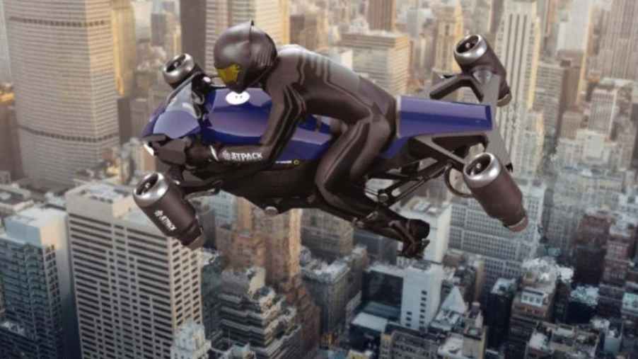 Jetpack Aviation flying motorcycle concept