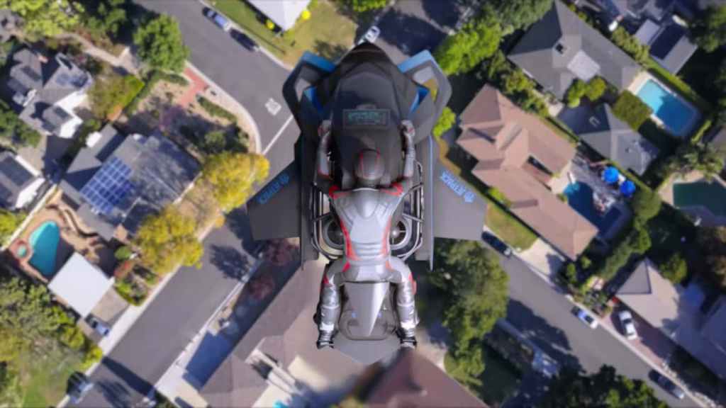 Jetpack Aviation flying motorcycle concept