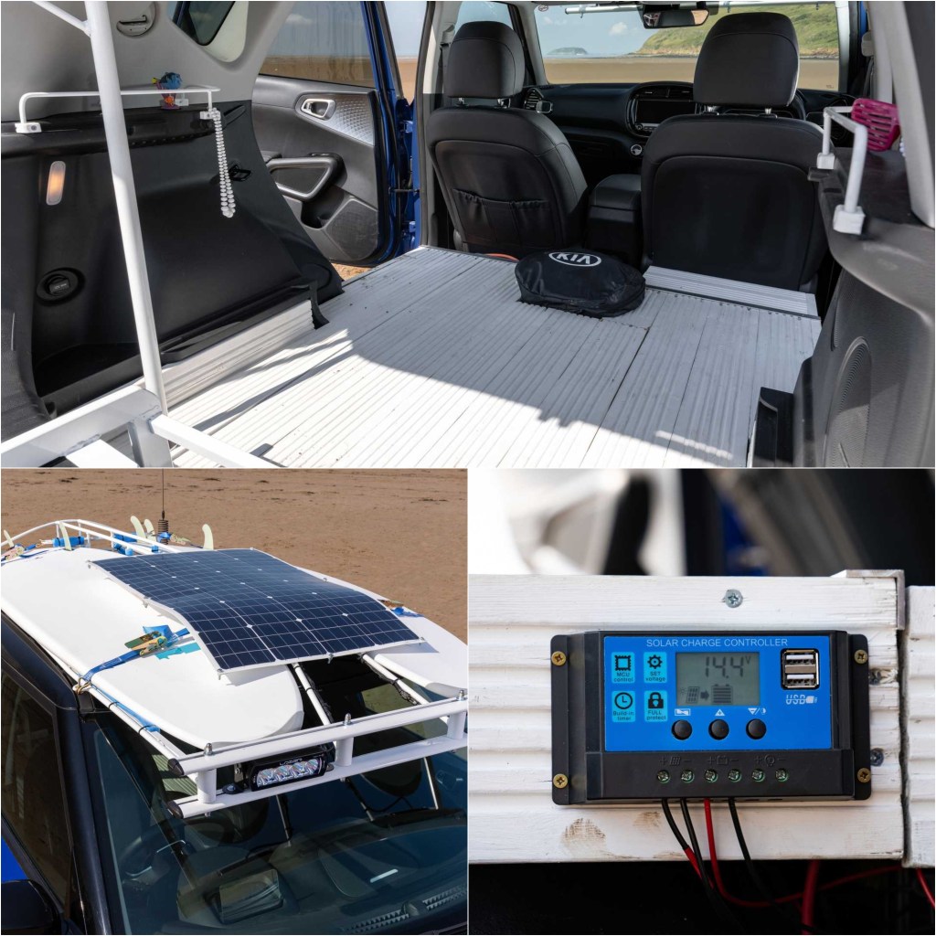 Kia Soul EV Boardmaster Interior, Solar Panel, And Power Display