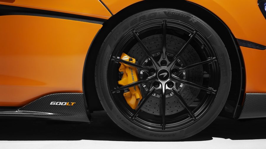 The brakes on a 650s, recently subject to a new Mclaren recall