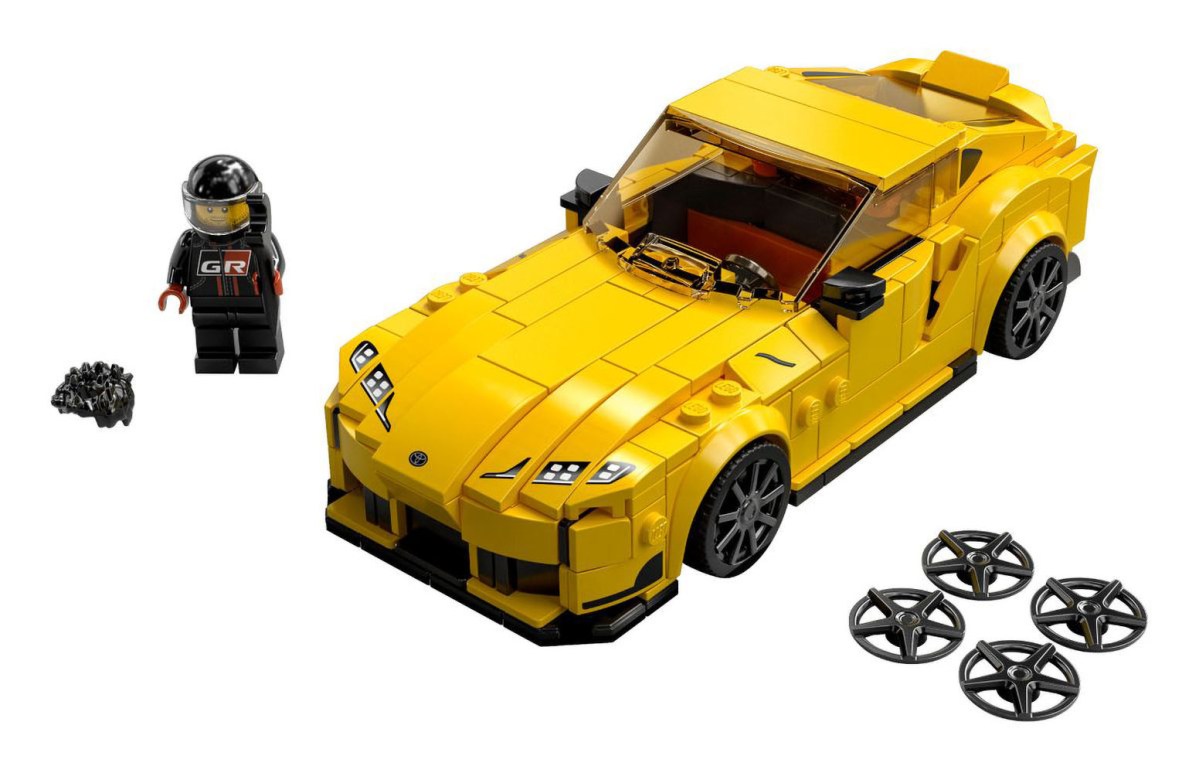The Lego Speed Champions Toyota GR Supra set.