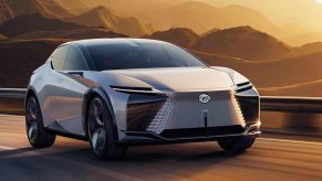 Lexus Lf-z electrified concept outside at night